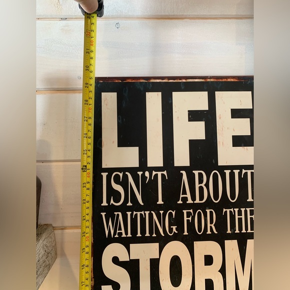 Metal Sign w Quote - Picture 3 of 4